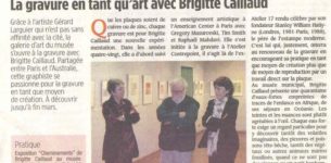 La gravure en tant qu&rsquo;art avec Brigitte Caillaud